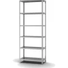 PROREGAL Edelstahlregal Schraubsystem HxBxT 250 x 100 x 40 cm 6 Ebenen Fachlast 200 kg Edelstahl Fachbodenregal