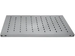 PROREGAL Edelstahlregal Stecksystem T-Profil HxBxT 175 x 100 x 50 cm 4 Ebenen Geschlitzter Fachboden Fachlast 150 kg Edelstahl Fachbodenregal
