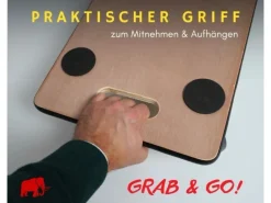 PROREGAL MegaDeal 4x Transportroller 4 Rollen HxBxT 11,5x30x60 cm Traglast 200kg Sperrholzplatte