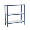 PROREGAL Wohnregal Living Koala Wood mit 3 Fachböden HxBxT 90 x 80 x 30 cm Fachlast 150 kg Blau/Weiß