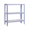 PROREGAL Wohnregal Living Koala Metal mit 3 Fachböden HxBxT 90 x 80 x 30 cm Fachlast 150 kg Lila/Weiß