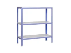 PROREGAL Wohnregal Living Koala Metal mit 3 Fachböden HxBxT 90 x 80 x 30 cm Fachlast 150 kg Lila/Weiß