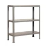 PROREGAL Wohnregal Living Koala Metal mit 3 Fachböden HxBxT 90 x 100 x 30 cm Fachlast 150 kg Grau/Grau