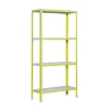 PROREGAL Wohnregal Living Koala Metal mit 4 Fachböden HxBxT 160 x 80 x 40 cm Fachlast 150 kg Grün/Weiß