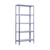 PROREGAL Wohnregal Living Koala Metal mit 5 Fachböden HxBxT 180 x 80 x 40 cm Fachlast 150 kg Lila/Weiß