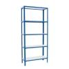 PROREGAL Wohnregal Living Koala Wood mit 5 Fachböden HxBxT 180 x 80 x 30 cm Fachlast 150 kg Blau/Weiß