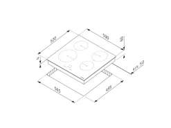 Pyramis Kochfeld PHI62430FMB