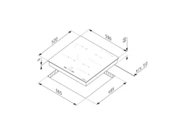 Pyramis Kochfeld PHI62432FMB