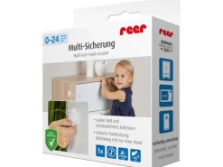 Reer Multi-Sicherung für kindersicheres Verschließen von Schränken - Weiß