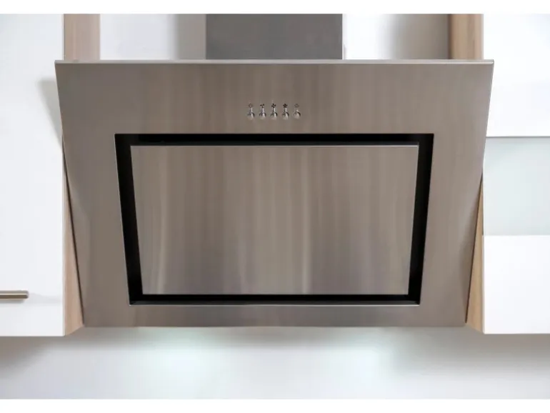 Respekta Economy Küchenzeile KB300ESWSC 300 cm Weiß-Eiche Sägerau