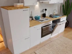 Respekta Economy Küchenzeile KB280WW 280 cm Weiß