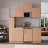 Respekta Economy Küchenzeile KB180BBMIC 180 cm Buche