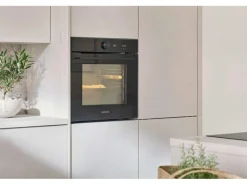 Respekta Einbaubackofen Glas Autark Adrian 71 l Schwarz
