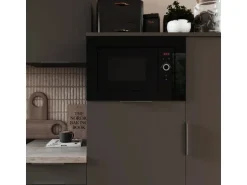 Respekta Einbaumikrowelle Jana Glasfront Schwarz