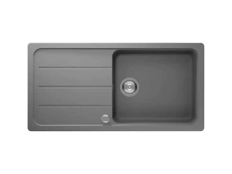 Respekta Einbauspüle Massivgranit Austin 100 cm x 50 cm Grau