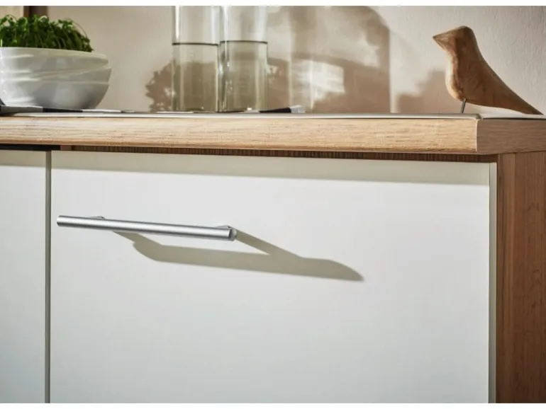 Respekta Küchenblock Hilde 310 cm mit Kücheninsel Weiß