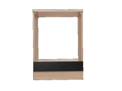 Respekta Küchen-Herdumbauschrank Merle 60 cm Schwarz