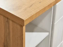 Respekta Kücheninsel Anton 124 cm ohne E-Geräte Lärche Weiß