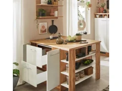 Respekta Kücheninsel Hilde 150 cm ohne E-Geräte Weiß