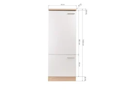 Respekta Küchen-Kühlschrankumbau Merle 6200SKU060ESGR1 60 cm Weiß