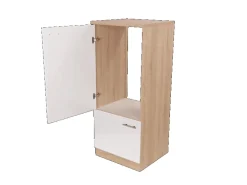 Respekta Küchen-Kühlschrankumbau Merle 6200SKU060ESGR1 60 cm Weiß
