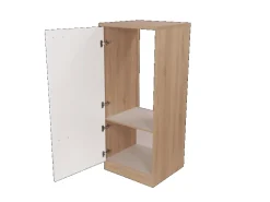 Respekta Küchen-Kühlschrankumbau Merle 6200SKU060ESGR1 60 cm Weiß
