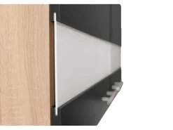 Respekta Küchenmöbel-Set 3 Merle 100 cm Schwarz