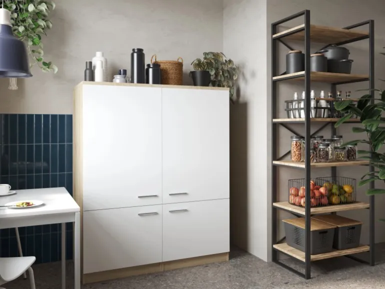 Respekta Küchenmöbel-Set 11 Merle 120 cm Weiß