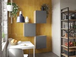 Respekta Küchenmöbel-Set 8 Merle 100 cm Grau