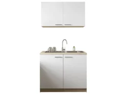 Respekta Küchenmöbel-Set 2 Merle 100 cm Weiß
