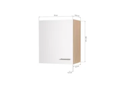 Respekta Küchen-Oberschrank Merle 50 cm Weiß
