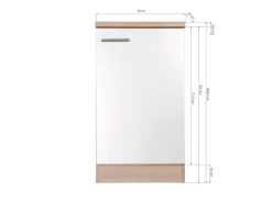 Respekta Küchen-Spülenunterschrank Merle 50 cm Weiß