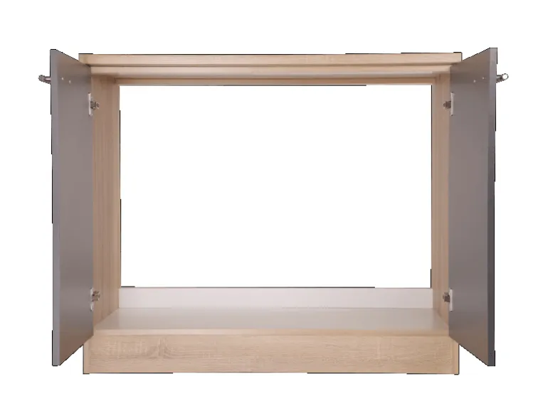 Respekta Küchen-Spülenunterschrank Merle 100 cm Grau