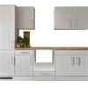 Respekta Küchenzeile Anton LBBERP270LHWC ohne E-Geräte 270 cm Lärche Weiß