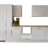 Respekta Küchenzeile Anton LBBERP310LHWC ohne E-Geräte 310 cm Lärche Weiß