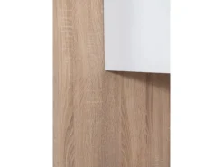 Respekta Küchenzeile GLRP270HESG Grifflos 270 cm Grau Hochglanz-Sonoma Eiche