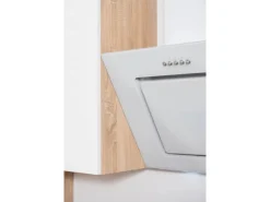 Respekta Küchenzeile GLRP330HESWM Grifflos 330 cm Weiß matt-Sonoma Eiche