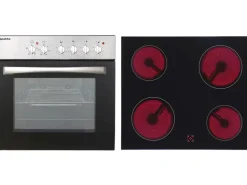 Respekta Küchenzeile KB210BGEC 210 cm Grau-Buche Nachbildung Glänzend