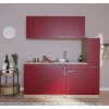 Respekta Küchenzeile KB180ESRC 180 cm Rot-Eiche Sonoma Sägerau Nachbildung