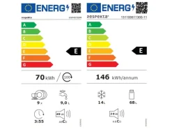 Respekta Küchenzeile KB225EYGMIC 225 cm Grau-Eiche York Nachbildung