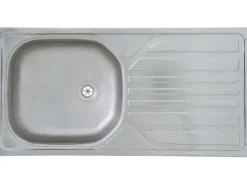 Respekta Küchenzeile KB150WGMIC 150 cm Grau-Weiß