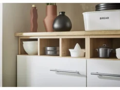 Respekta L-Küchenzeile Hilde LBBEKBL310EWC ohne E-Geräte 310 cm Weiß