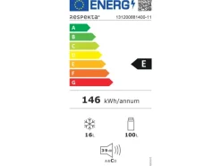 Respekta Miniküche KB160ESW 160 cm Weiß-Eiche Sonoma Sägerau Nachbildung