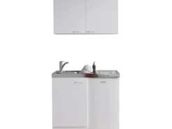 Respekta Miniküche MK130WOSCSV 130 cm Weiß