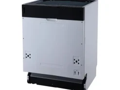 Respekta Premium Inselküche 280 cm Schwarz Hochglanz-Eiche Grau