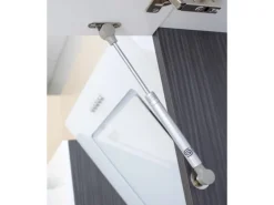 Respekta Premium Inselküche 280 cm Schwarz Hochglanz-Eiche Grau