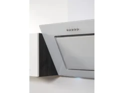 Respekta Premium Küchenzeile 250 cm Weiß Hochglanz-Eiche Grau