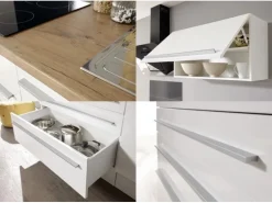 Respekta Premium Küchenzeile 320 cm Weiß Hochglanz