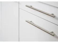 Respekta Premium Winkelküche 260 x 200 cm Grau Hochglanz-Weiß