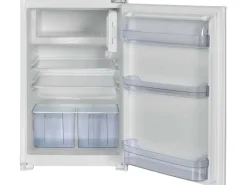Respekta Premium Winkelküche Grifflos 280 cm Grau Hochglanz-Weiß